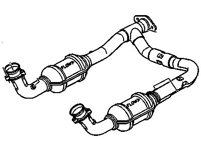 1998 GMC Suburban Exhaust Pipe - 15039596