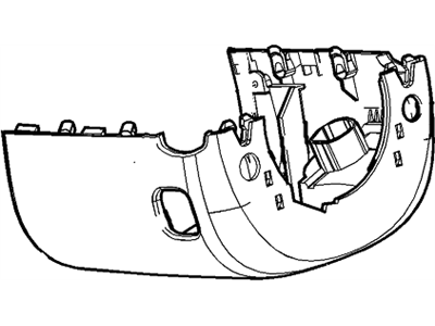 GM 22826769 Cover Assembly, Instrument Panel Steering Column Lower Trim *Black