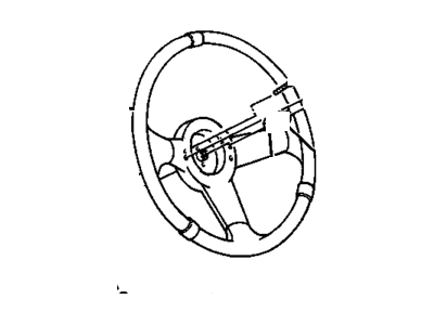 1990 Buick Skylark Steering Wheel - 17997437