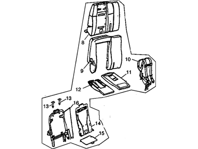 GM 12456047 Seat Asm,Child *Neutral