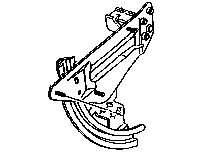 GM 12364470 Guide Asm,Folding Top Quarter Window RH *Graphite