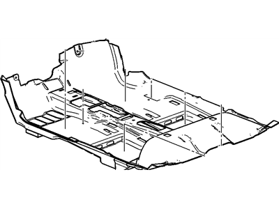 GM 23255772 Carpet Assembly, Front Floor Panel *Cocoa