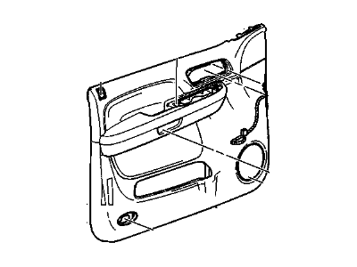 GM 20833356 Panel Assembly, Front Side Door Trim *Cashmere