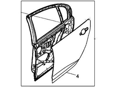 GM 92260134 Door,Rear Side