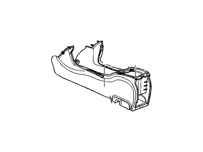 2005 Pontiac Bonneville Center Console Base - 25728501