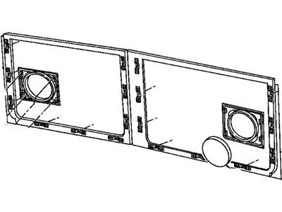 GM 15035159 Panel Assembly, Rear Door Trim *Red