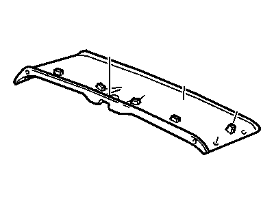 GM 10314794 Panel Assembly, Headlining Rear Trim *Shale