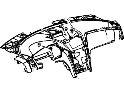 GM 22807351 Pad Assembly, Instrument Panel Trim *Titanium