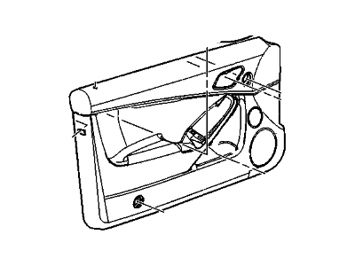 GM 15860613 Panel Assembly, Front Side Door Trim *Neutral L