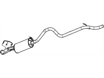 GM 22997922 Muffler Assembly, Exhaust (W/ Exhaust Pipe)
