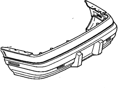 GM 10251700 Rear Bumper Cover