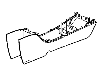 2004 Chevrolet Impala Center Console Base - 89039666