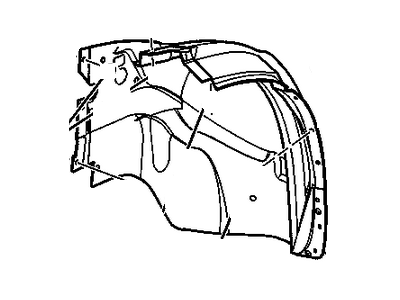 GM 25849006 Liner, Front Wheelhouse Rear