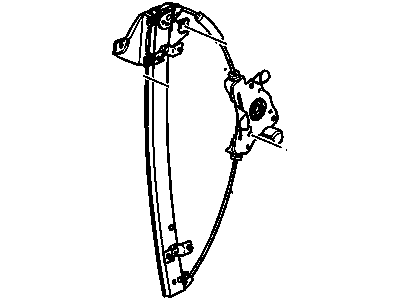 GM 23196465 Rear Passenger Side Power Window Regulator And Motor Assembly (Rh)