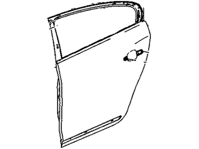 GM 13470311 Door Assembly, Rear Side (Rh)