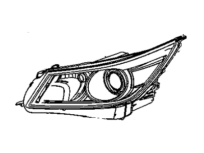 2013 Buick Allure Headlight - 19351928
