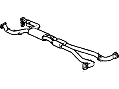 GM 92207804 Exhaust Muffler (W/Exhaust Pipe)