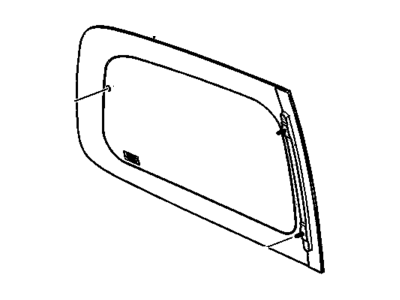 GM 10349893 Window Assembly, Body Side Rear