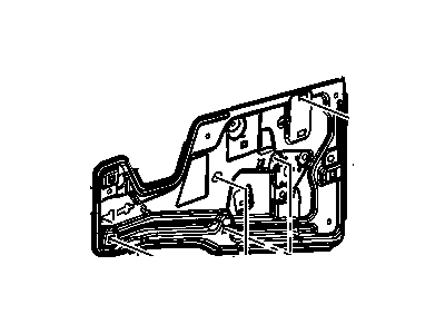 GM 20793583 Module Assembly, Front Side Door Locking System (W/ Window Regulator)