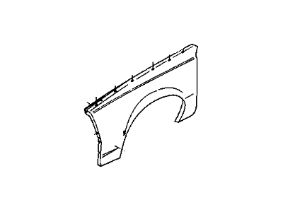 GM 14093535 Fender,Front