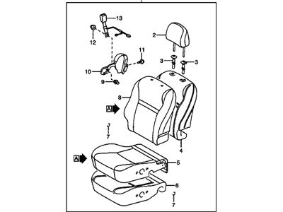 GM 19185013 Seat,Driver(W/Belt)