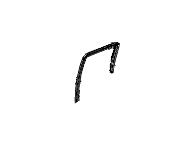 GM 10366424 Weatherstrip, Rear Side Door Window Upper