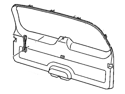 GM 15044151 Panel Assembly, Lift Gate Trim Finish *Graphite