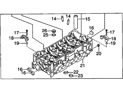 1989 Chevrolet Prizm Cylinder Head - 94847900