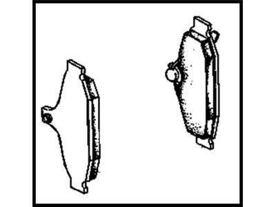 1991 Chevrolet Corvette Brake Pad - 10132836