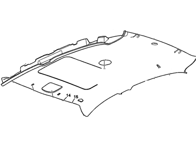 GM 22757232 Panel Assembly, Headlining Trim *Titanium