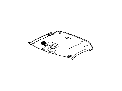 GM 25840059 Module Assembly, Front Hdlnr Trim *Shale