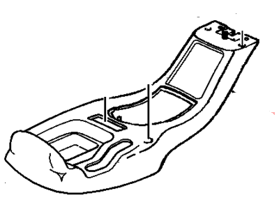 GM 15671471 PLATE, Seat Separator Console