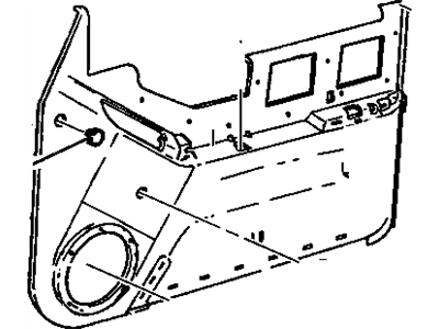 GM 15734477 Panel Assembly, Front Side Door Trim <Use 1C5M*Graphite