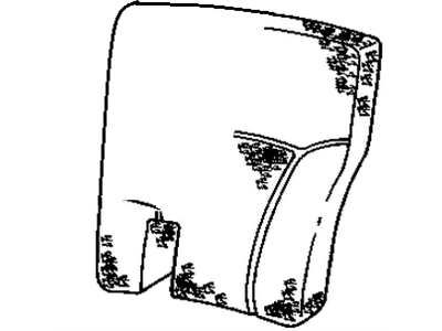 GM 12471000 PAD, Seat Back Cushion