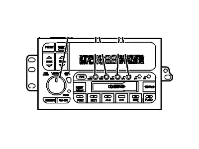 GM 9360214 Radio Asm,Amplitude Modulation/Frequency Modulation Stereo & Clock & Tape Player