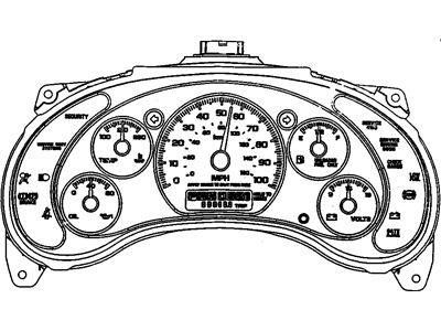 1999 GMC Jimmy Speedometer - 16248255
