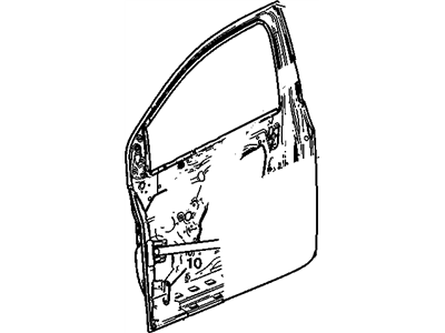 GM 95940509 Door Assembly, Front Side