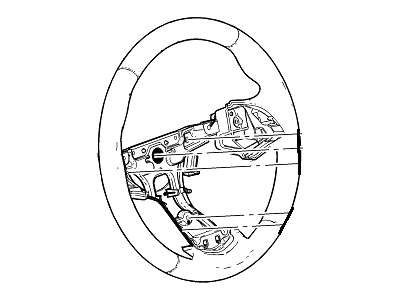 GM 23455852 Steering Wheel Assembly *Brownstone