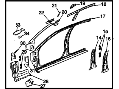 GM 89024830 Frame Asm,Side Door Opening