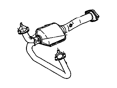 GM 25170656 3-Way Catalytic Convertor Assembly (W/ Exhaust Rear Man