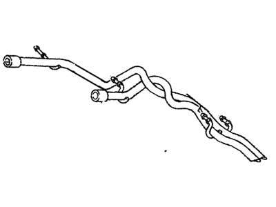GM 15635943 Exhaust Tail Pipe Assembly, Right