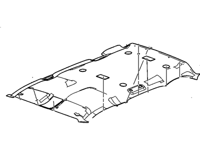 GM 25796094 Panel Assembly, Headlining Front Trim *Cashmere