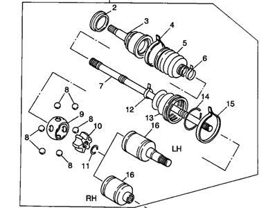 Chevrolet Storm Axle Shaft - 94466435