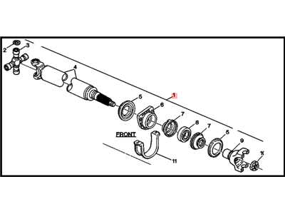 GM 15668535 Front Propeller Shaft Assembly