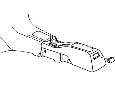 GM 94855655 Console(Box) Asm,Front Floor Rear *Neutral