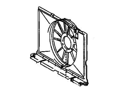 Pontiac Vibe Fan Shroud - 88975763