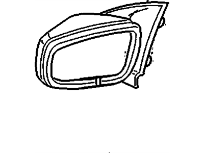 GM 10250888 Mirror,Outside Rear View