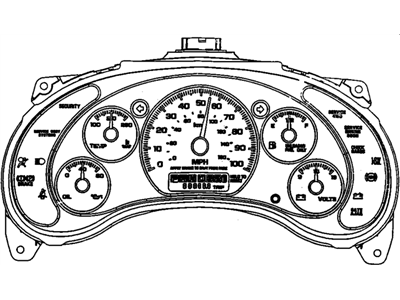 GM 16213735 Speedometer Instrument Cluster