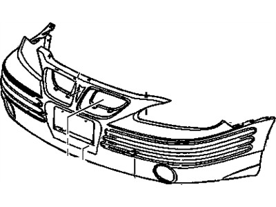 2002 Pontiac Grand Am Bumper - 22610696
