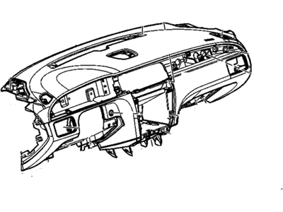 GM 25848053 Pad Assembly, Instrument Panel Trim *Titanium